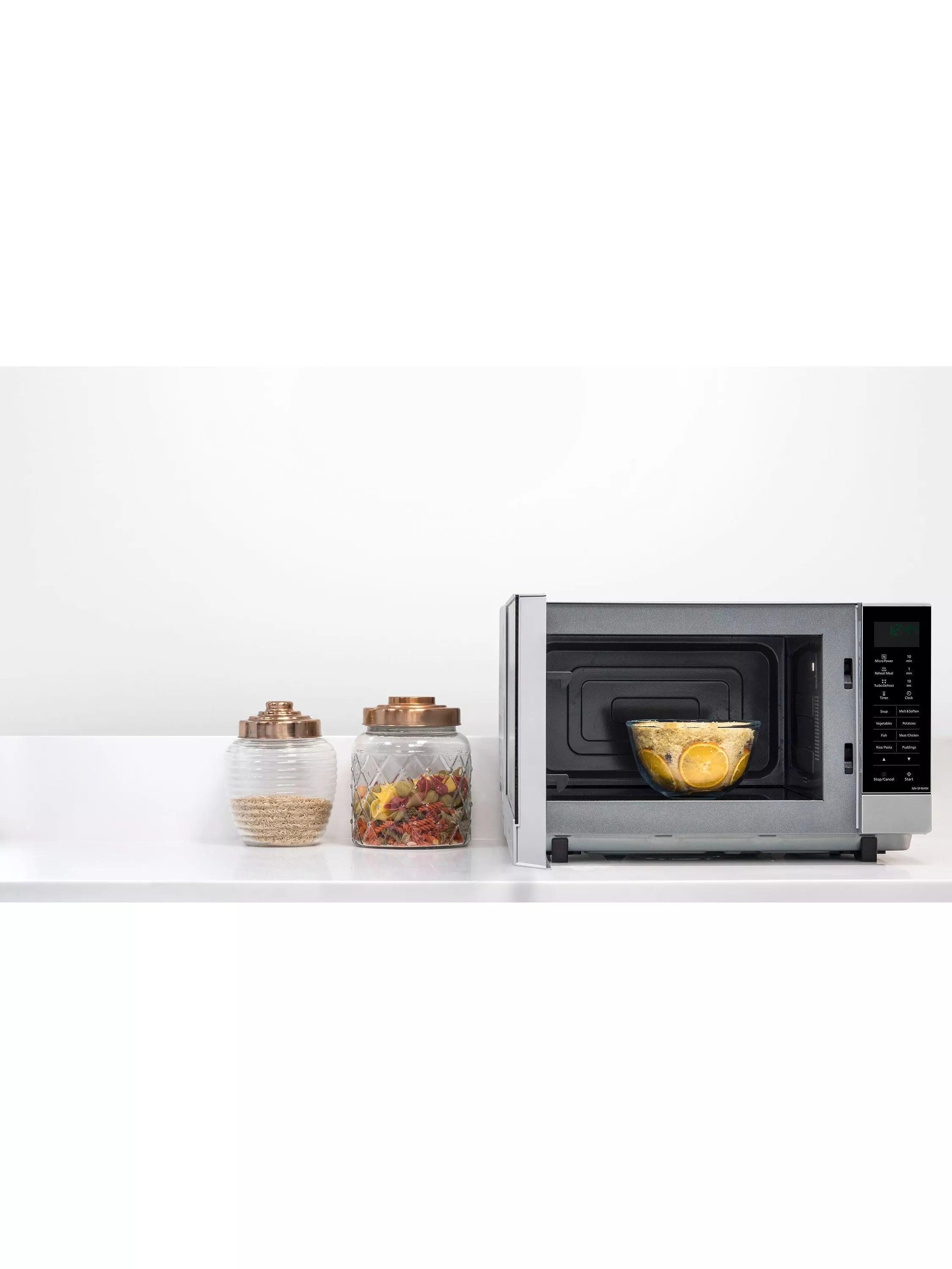 Panasonic microwave 27L silver, imported from the UK