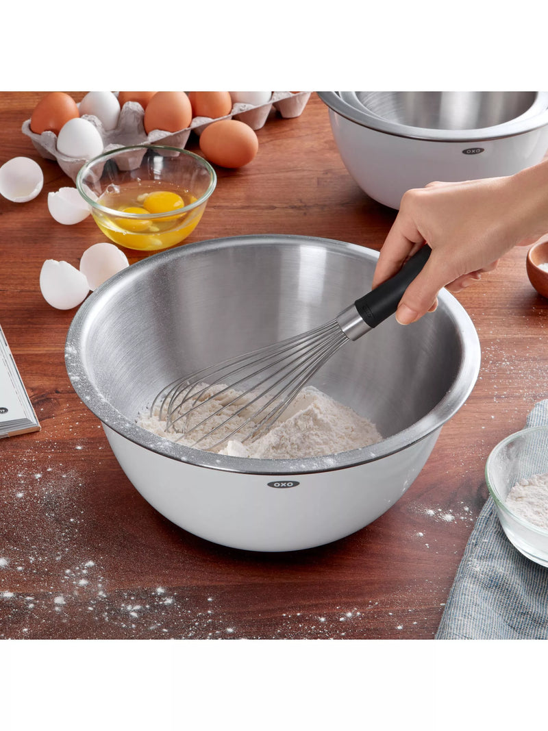 OXO Good Grips stainless steel balloon whisk 28cm, imported from the UK