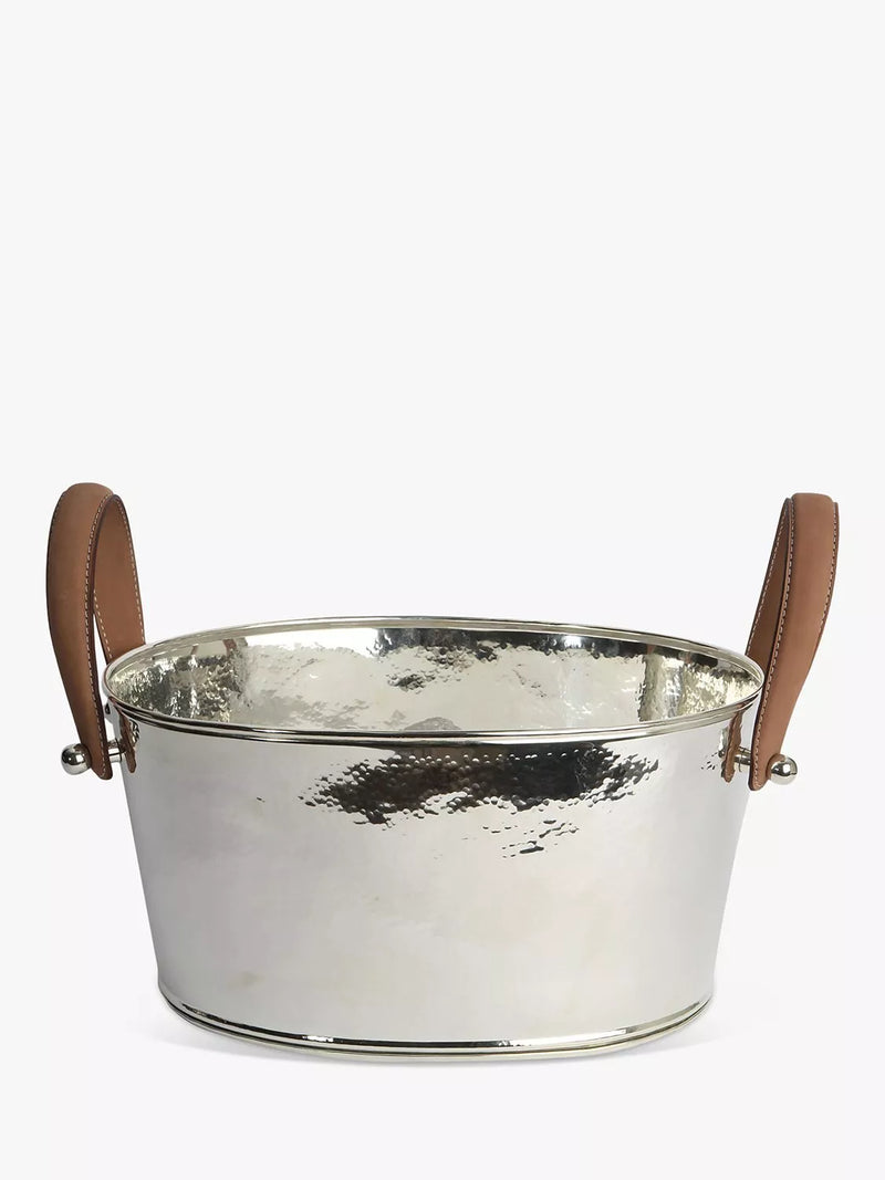 Culinary Concepts hammered champagne bath with leather handles, UK version