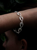 Nina B sterling silver open links bracelet - British product