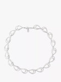 Nina B sterling silver open links necklace 45cm, imported from the UK