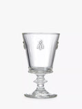 La Rochère large stemmed glass with bee design, set of 6, clear, UK version