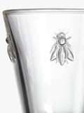 La Rochère large stemmed glass with bee design, set of 6, clear, UK version