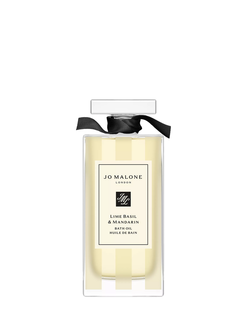 Bath Oil with Lime Basil and Mandarin Scent, Sweet Almond and Jojoba Oils, 30ml