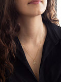 IBB 9ct gold cubic zirconia initial pendant - British product