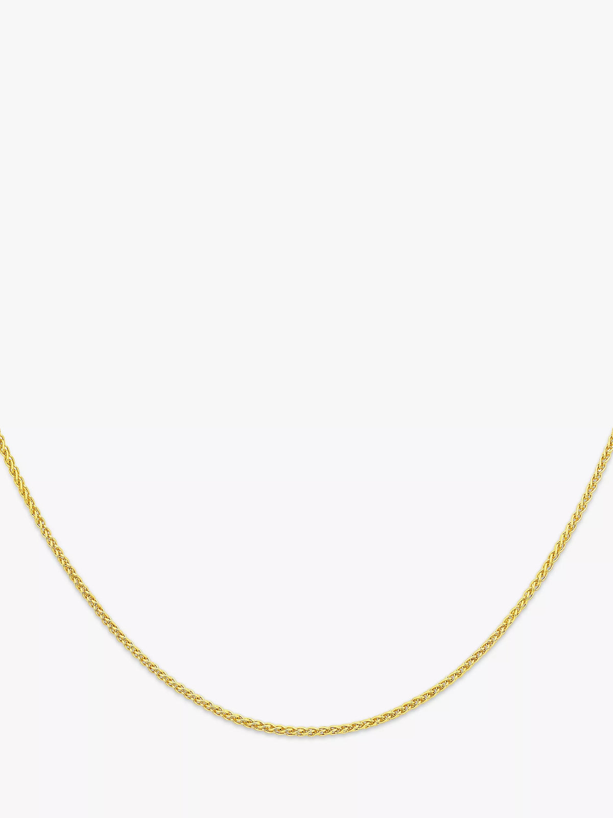 IBB 18ct yellow gold spiga chain necklace - British product