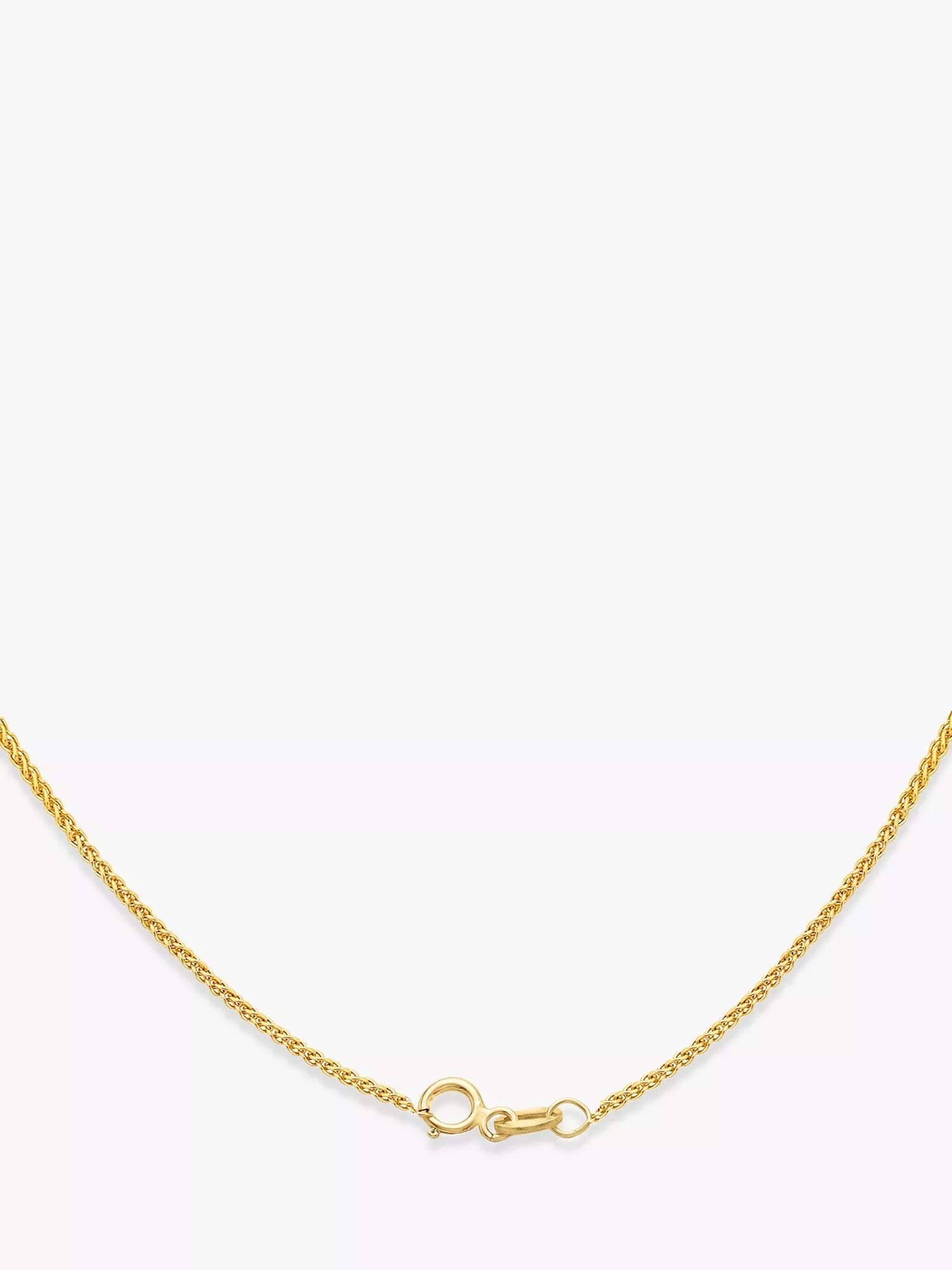 IBB 18ct yellow gold spiga chain necklace - British product
