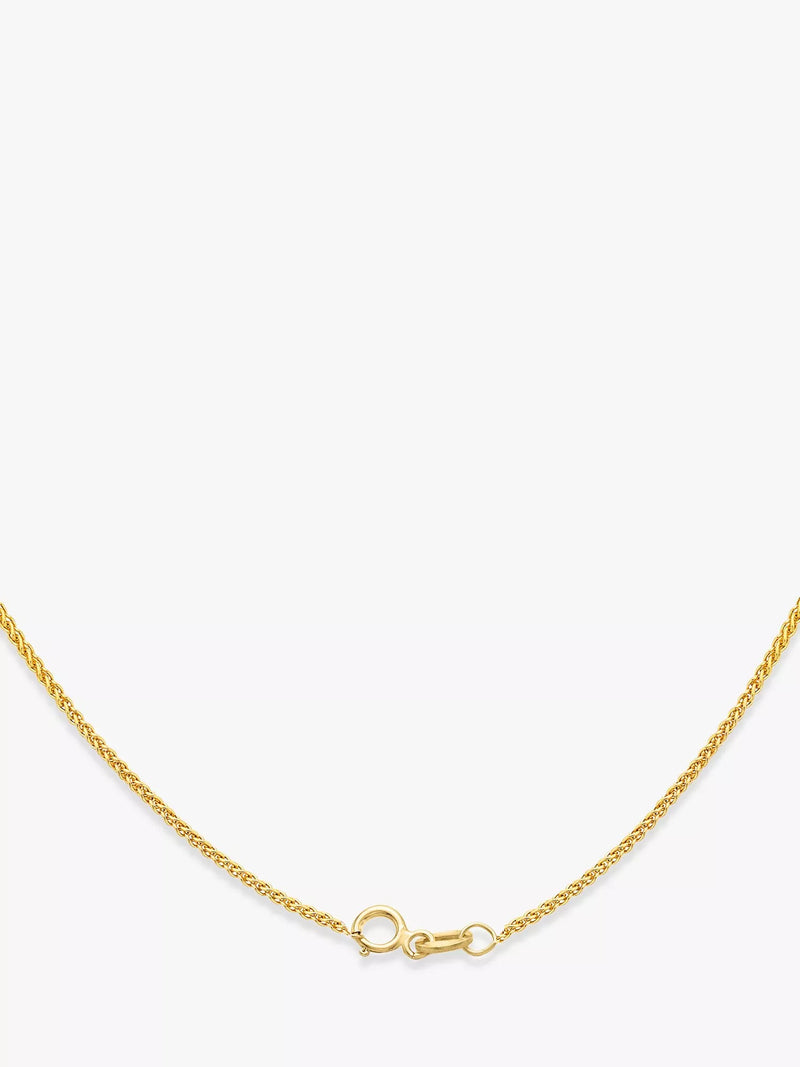 IBB 18ct yellow gold spiga chain necklace - British product