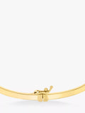 IBB 9ct yellow gold rectangular tube oval bangle - British product
