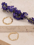 IBB twist creole earrings 9ct gold 25mm - British product