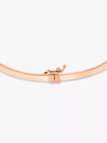 IBB 9ct rose gold rectangular tube bangle 5.3cm, imported from the UK