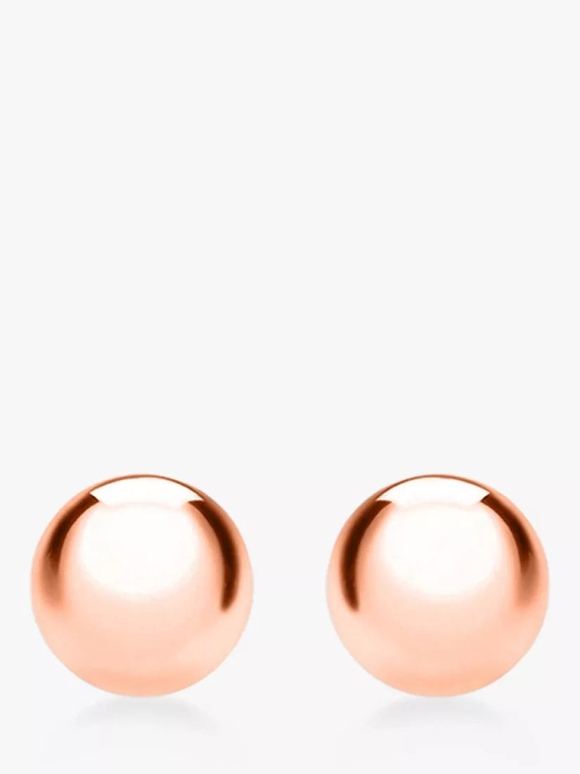 IBB 18ct Gold Ball Stud Earrings 3mm