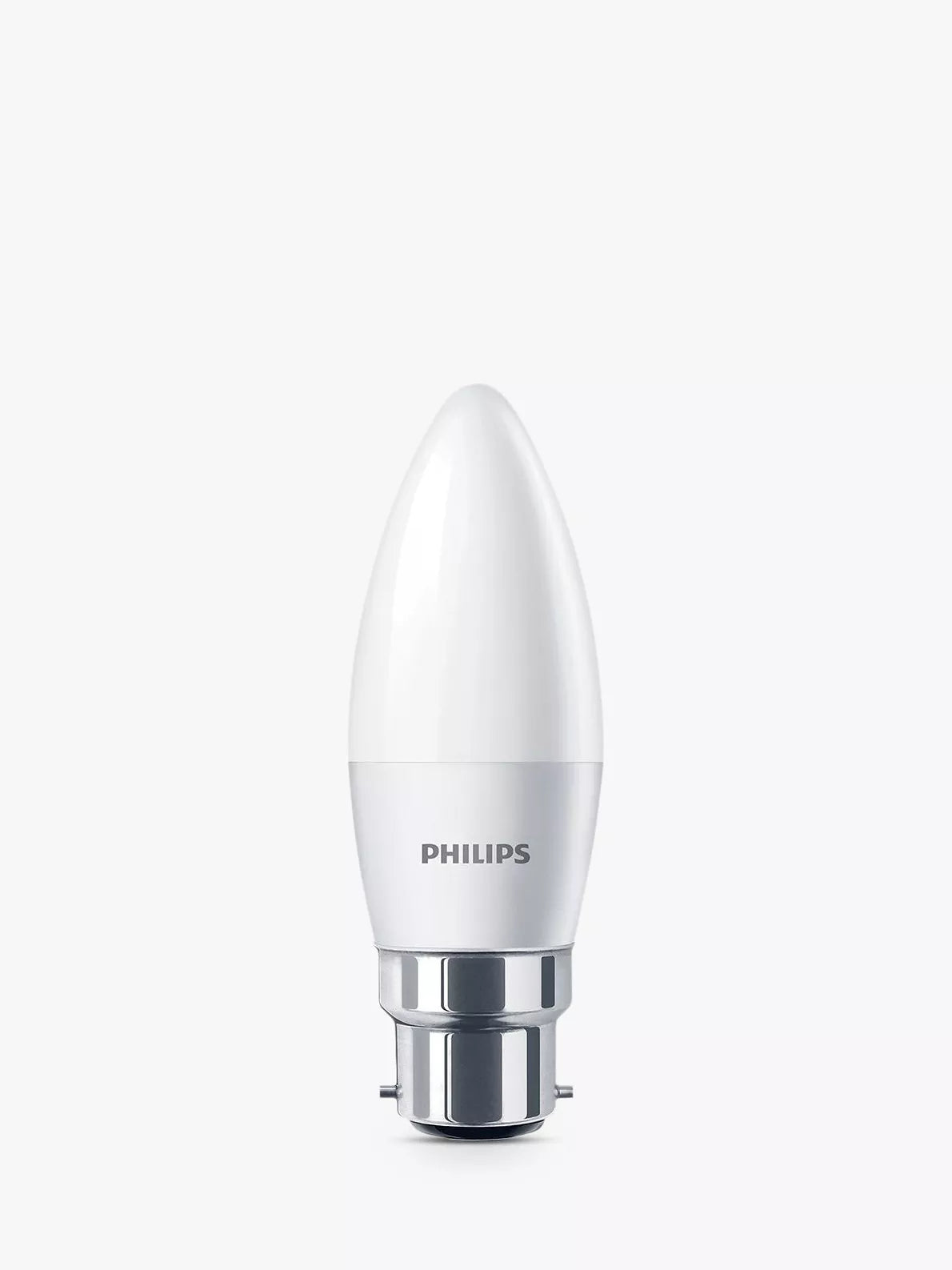 Philips LED candle bulb 2.8W BC frosted (British brand)