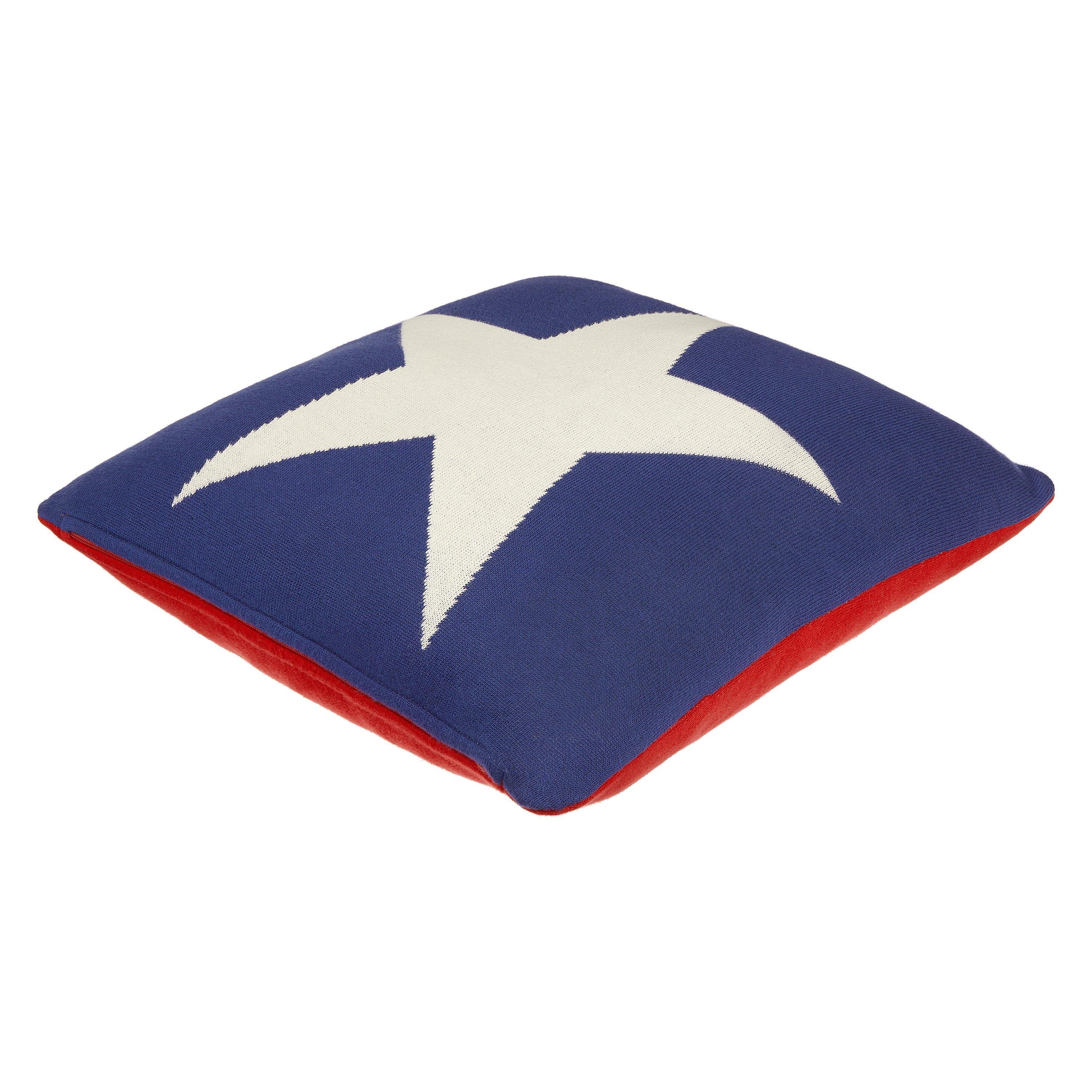 John Lewis Stars & Stripes cushion red/blue 40cm - British product