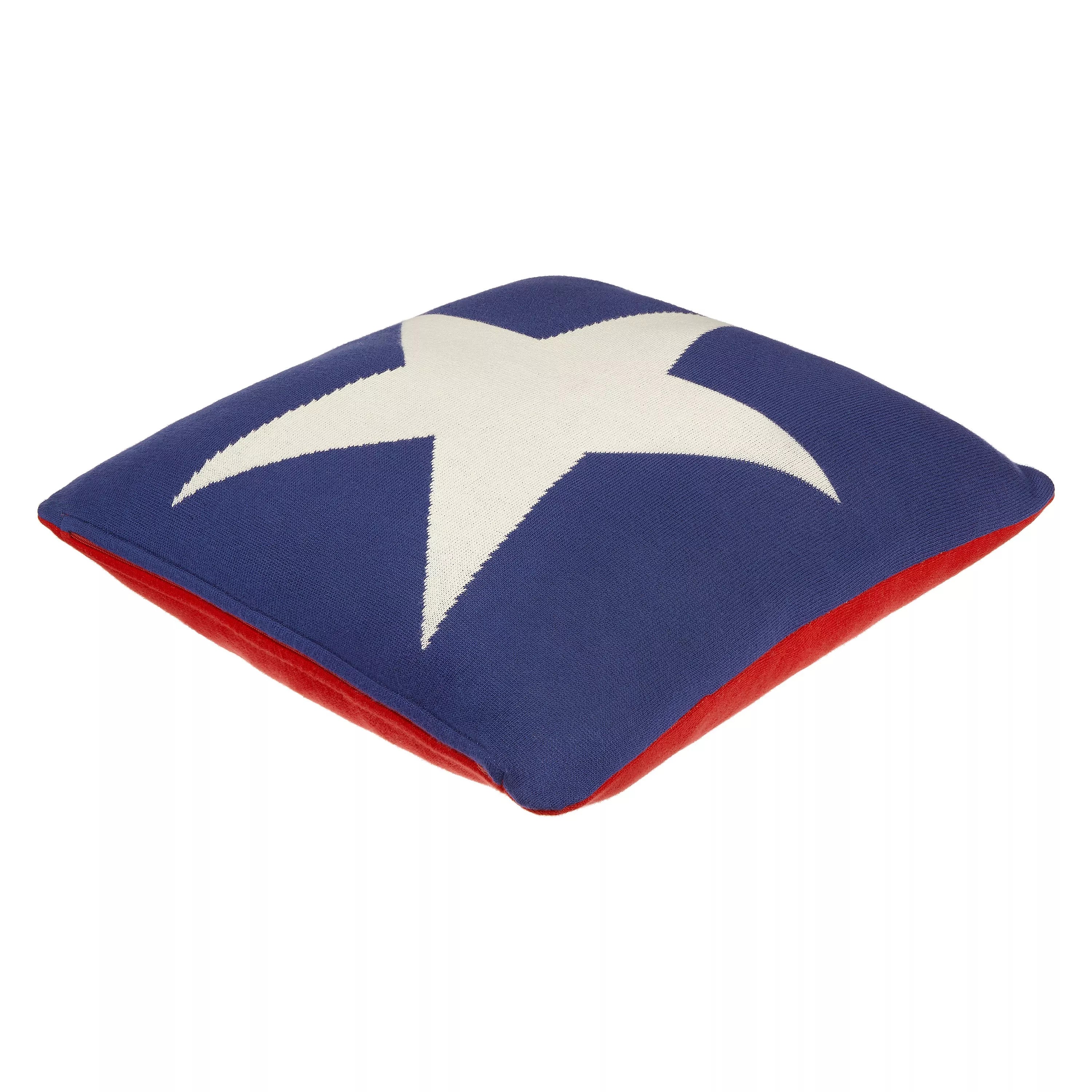 John Lewis Stars & Stripes cushion red/blue 40cm - British product