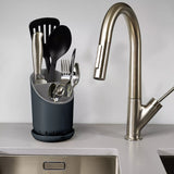 Joseph Joseph Dock cutlery drainer in grey, UK version