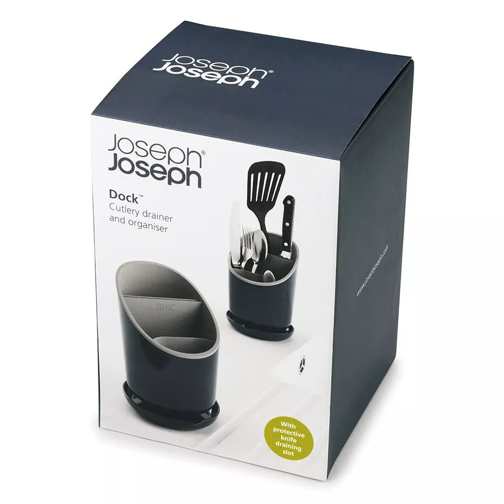 Joseph Joseph Dock cutlery drainer in grey, UK version