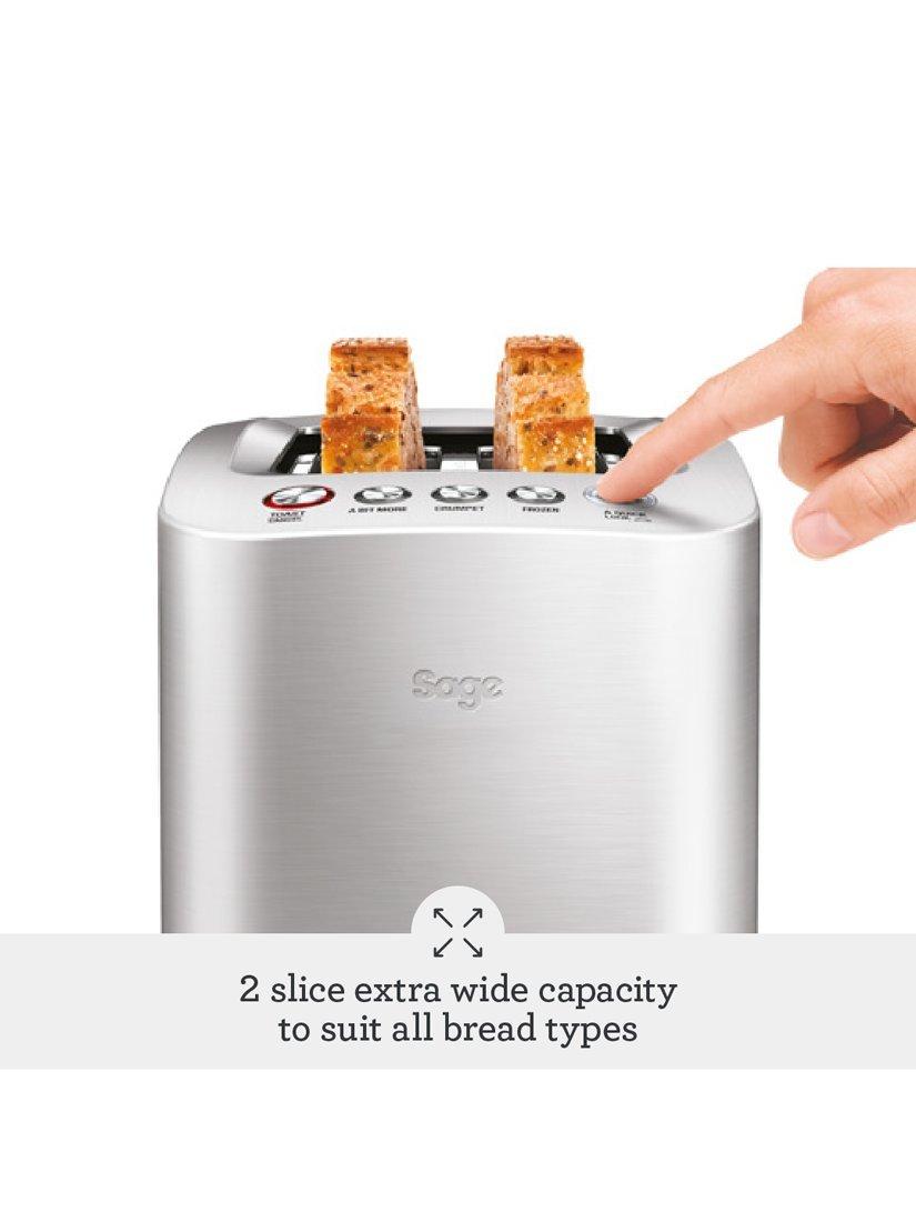 Sage 2-slice smart toaster in brushed stainless steel (British brand)