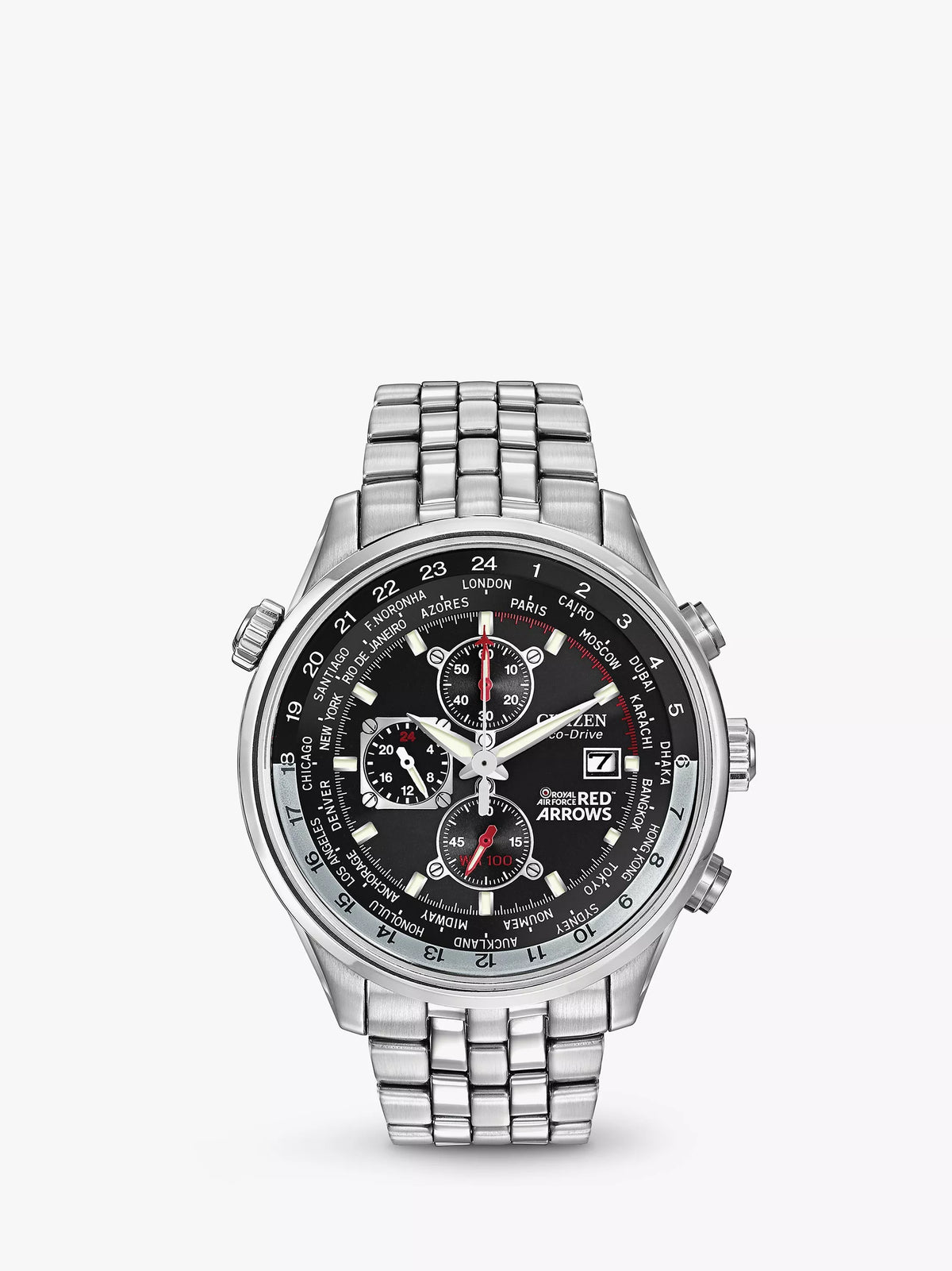 Citizen Red Arrows Chronograph watch with mesh bracelet, UK version