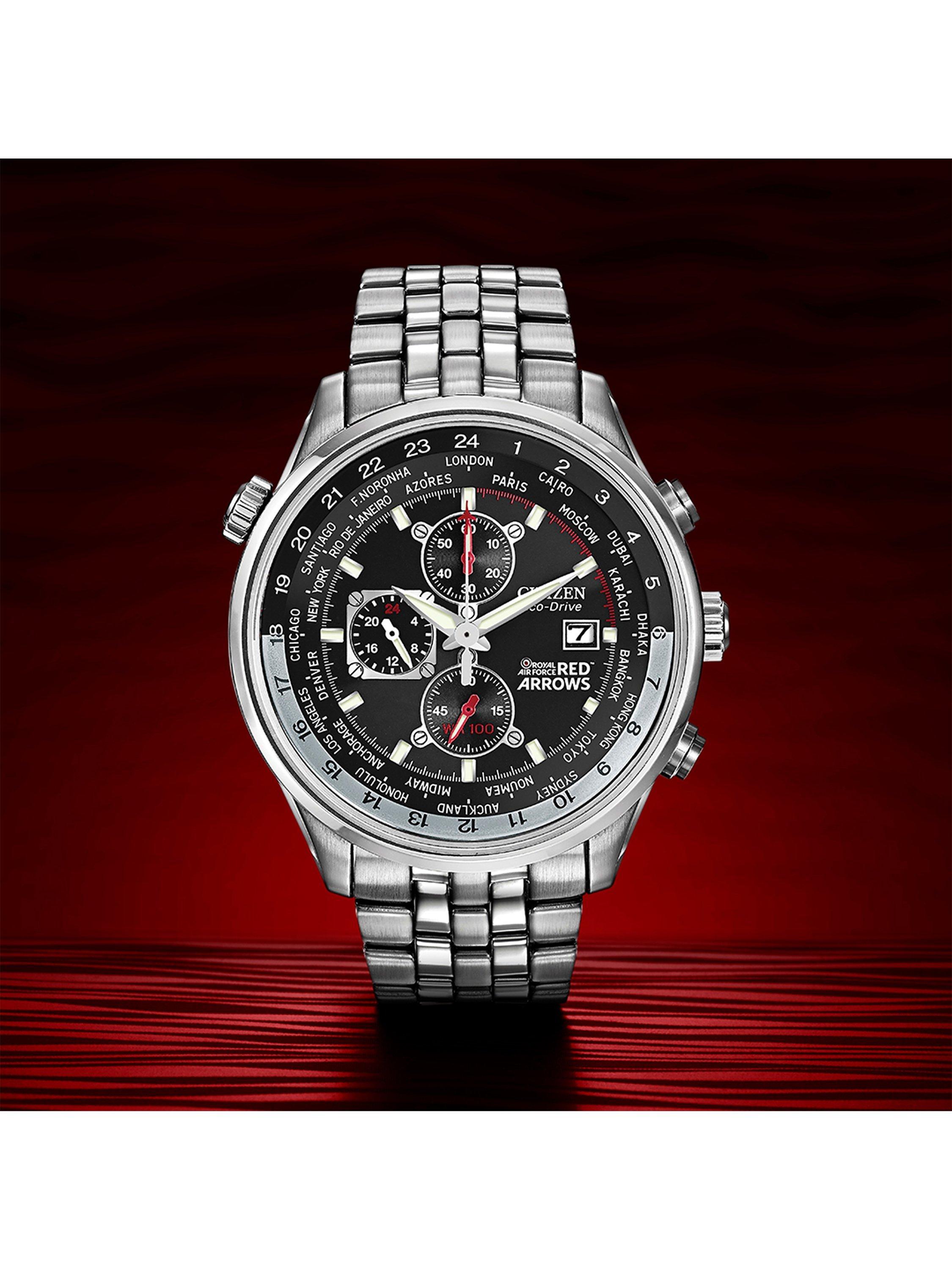 Citizen Red Arrows Chronograph watch with mesh bracelet, UK version