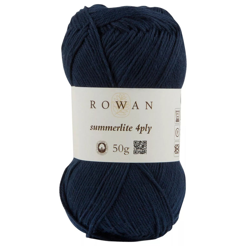 Rowan Summerlite 4 Ply Yarn, 50g, Navy Ink