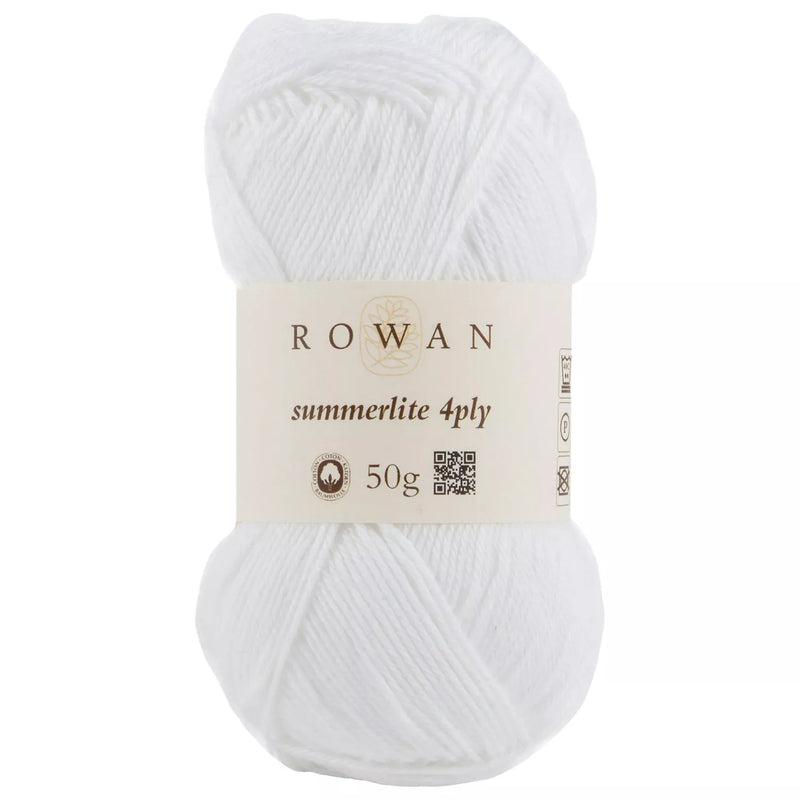 Rowan Summerlite 4 Ply Yarn, 50g, Pure White
