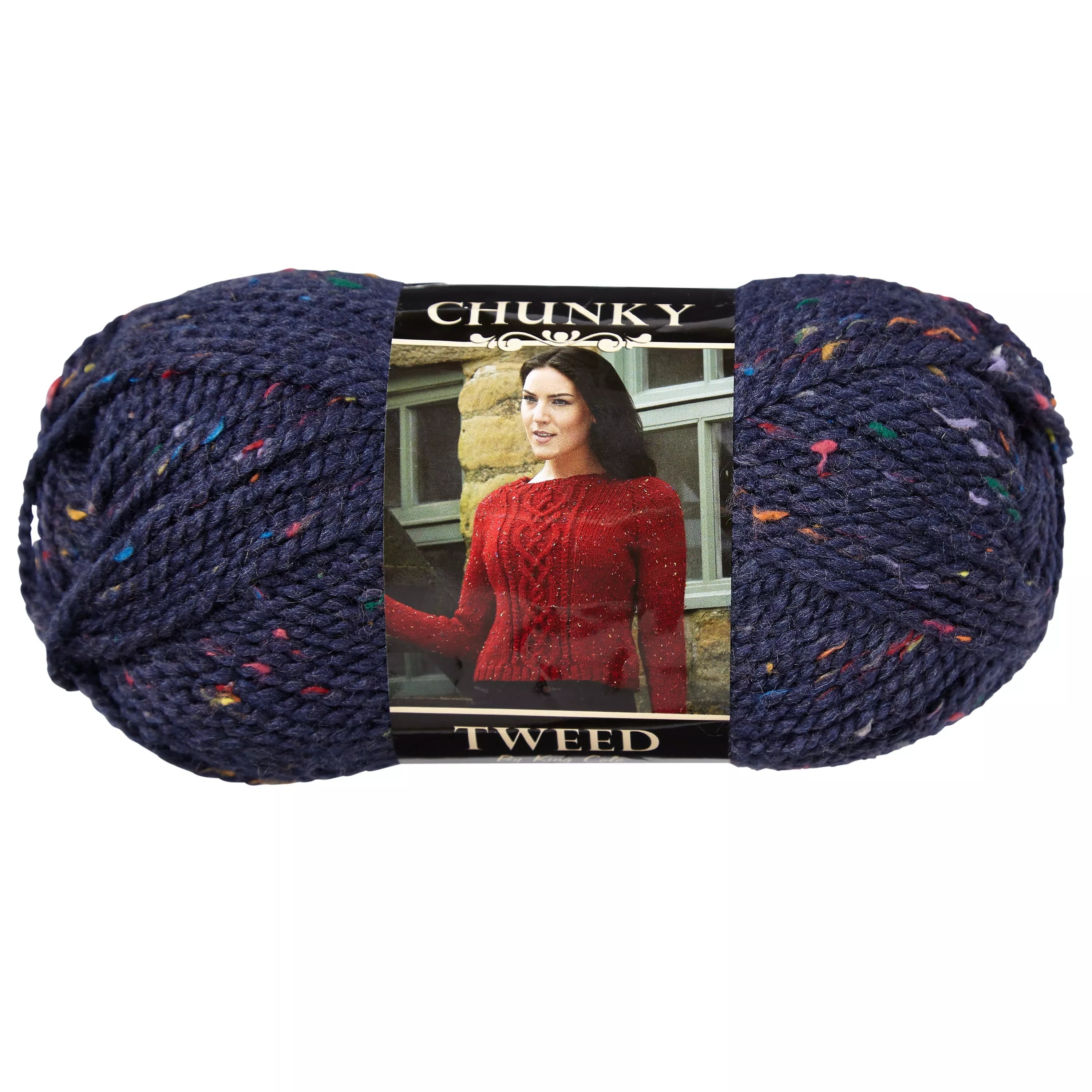 King Cole chunky tweed yarn in Balmoral color 100g, UK version
