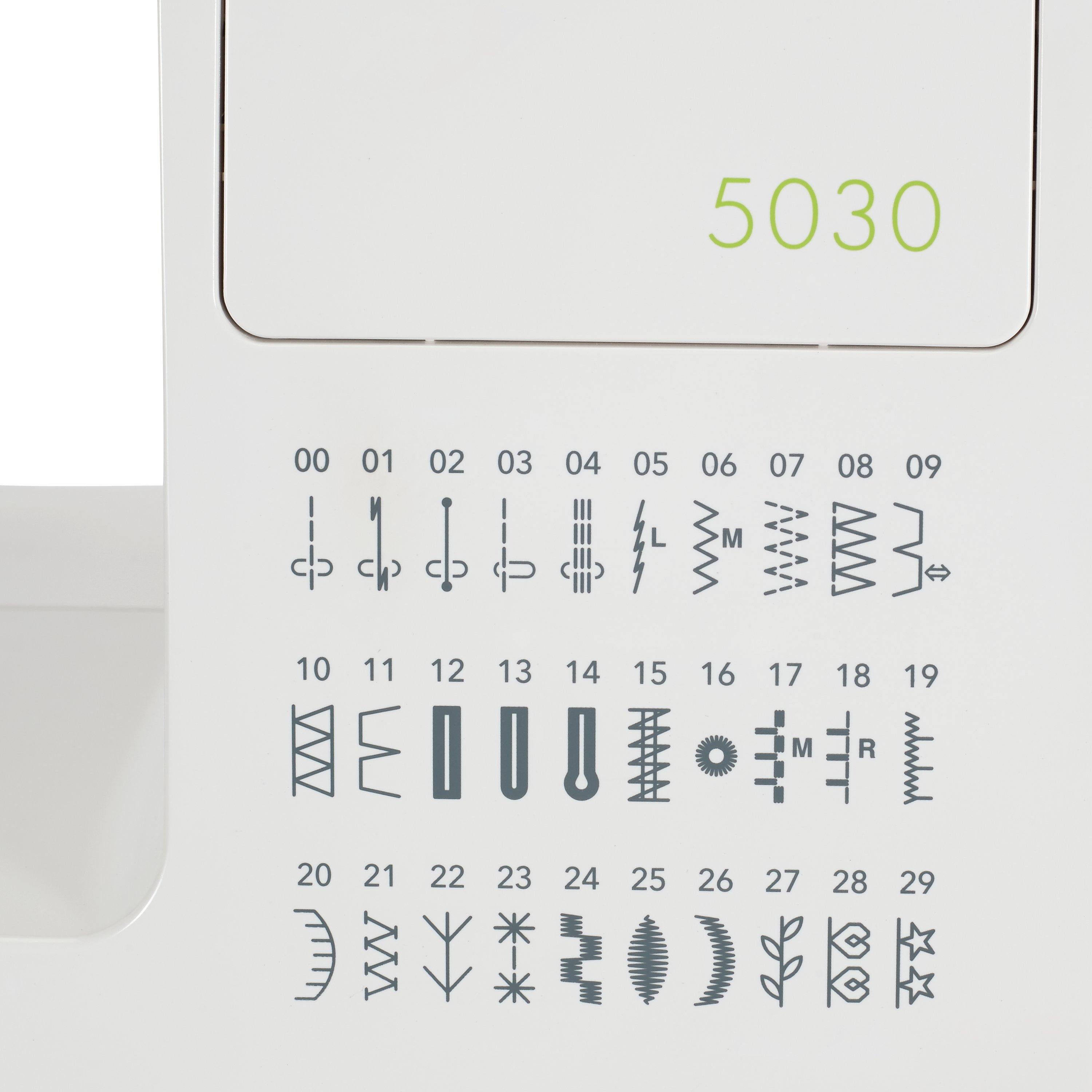 Janome 5030 computerised sewing machine white - British product