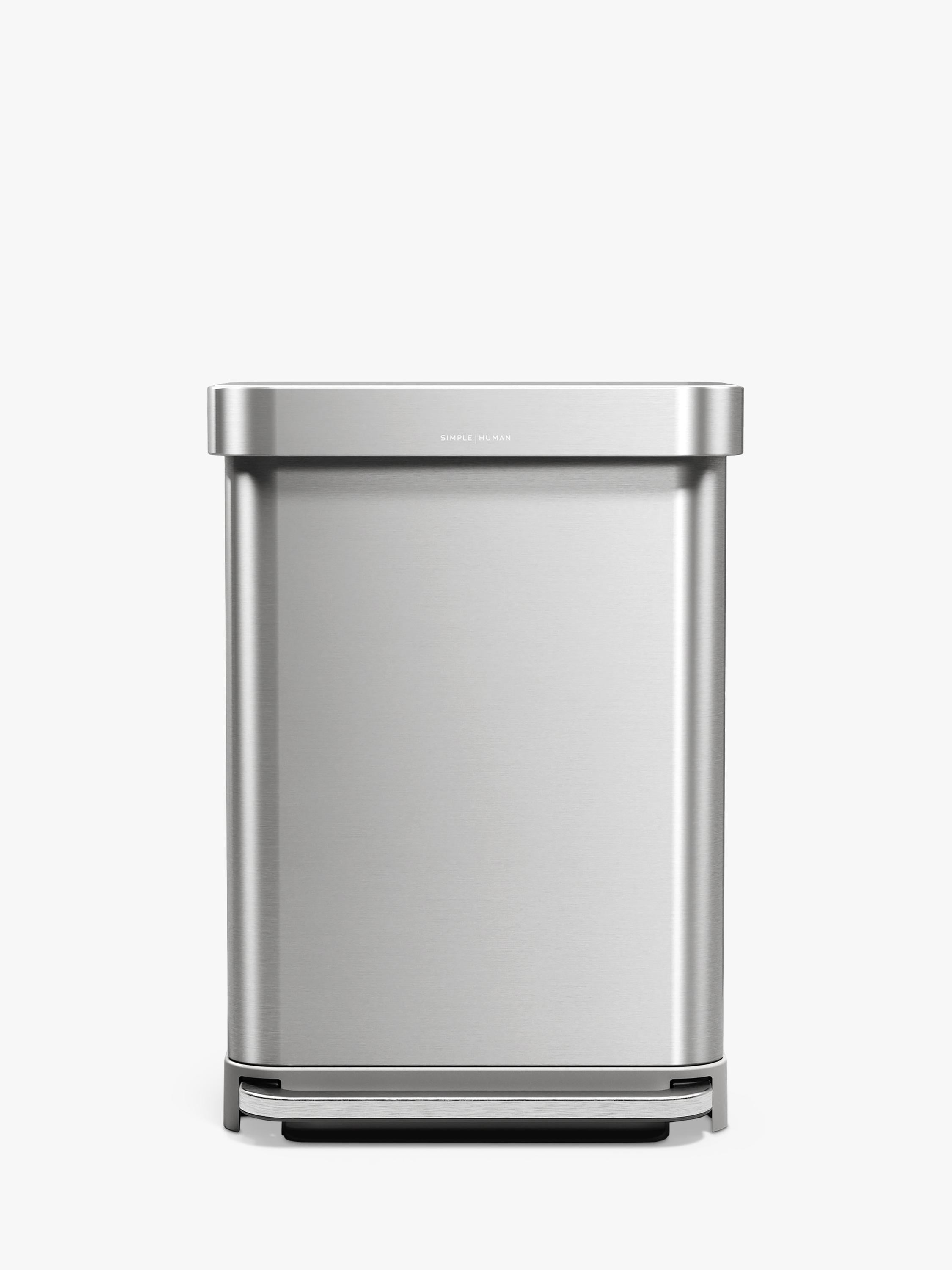 simplehuman rectangular liner pocket pedal bin 55L, UK version