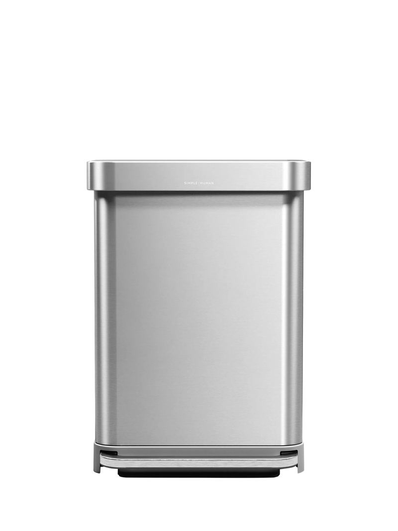 simplehuman rectangular liner pocket pedal bin 55L, UK version