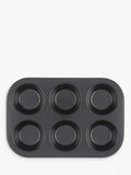 John Lewis Professional non-stick muffin tray 6 cup, UK version