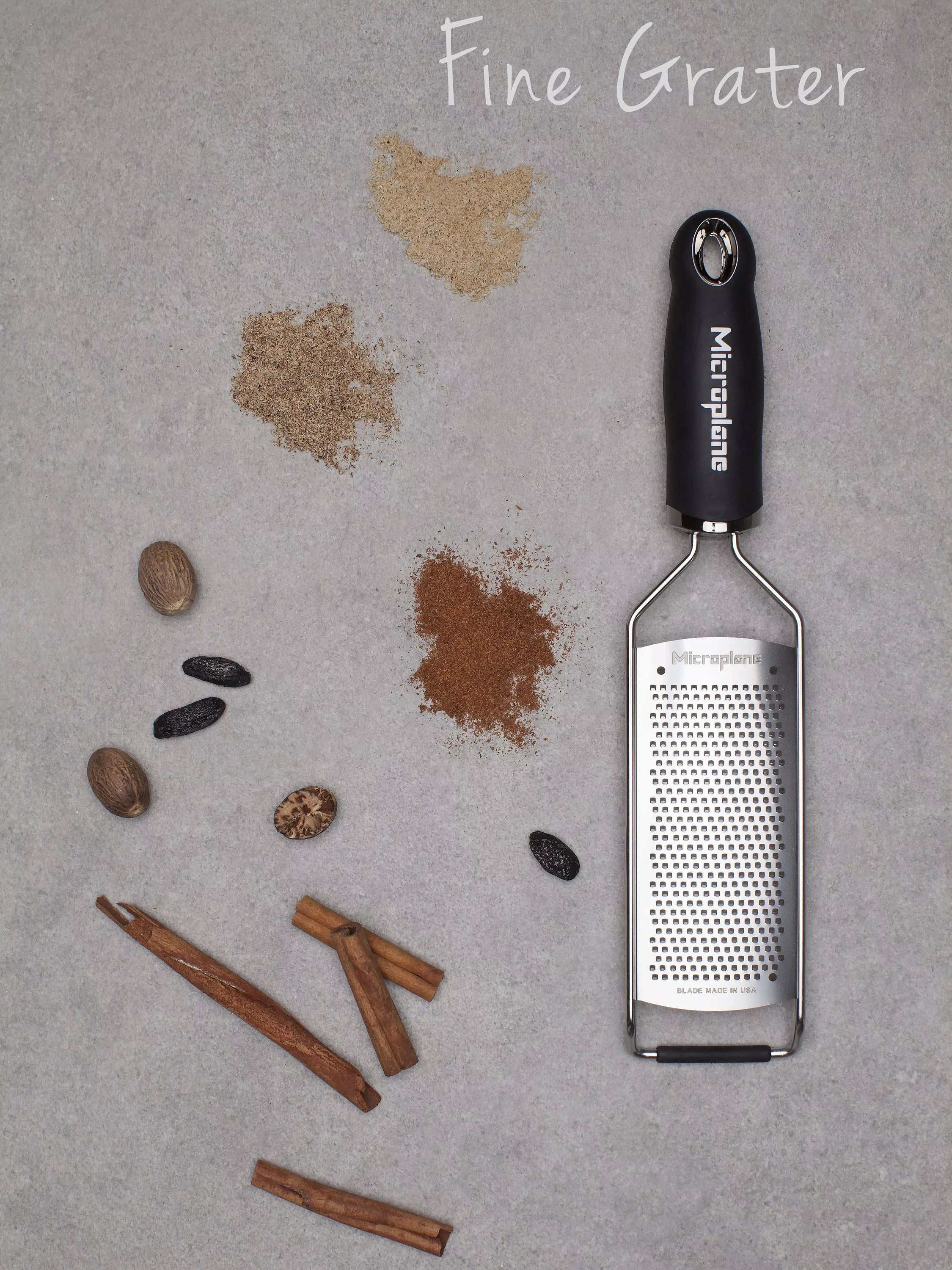 Microplane fine grater for spices and desserts, imported from the UK