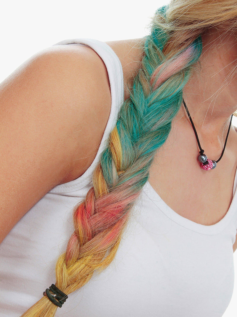 Fablab hair color chalks kit with 6 temporary shades - British product