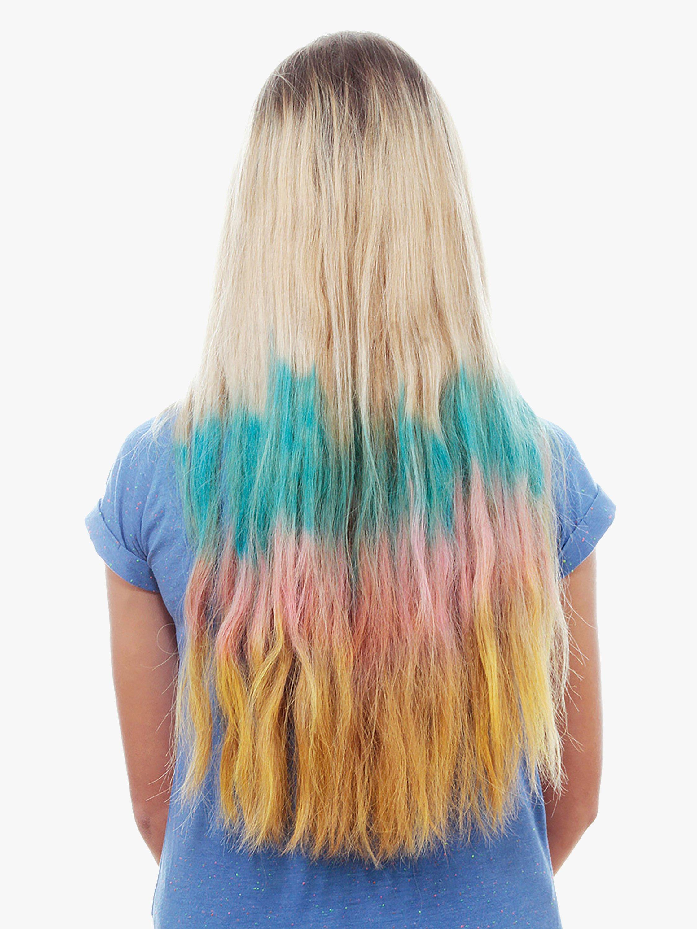 Fablab hair color chalks kit with 6 temporary shades - British product