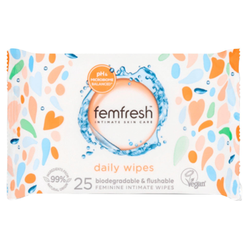 Femfresh Intimate Hygiene Feminine Freshness Wipes, Large x25