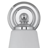 Astro Anton bathroom wall light polished chrome opal glass, UK version