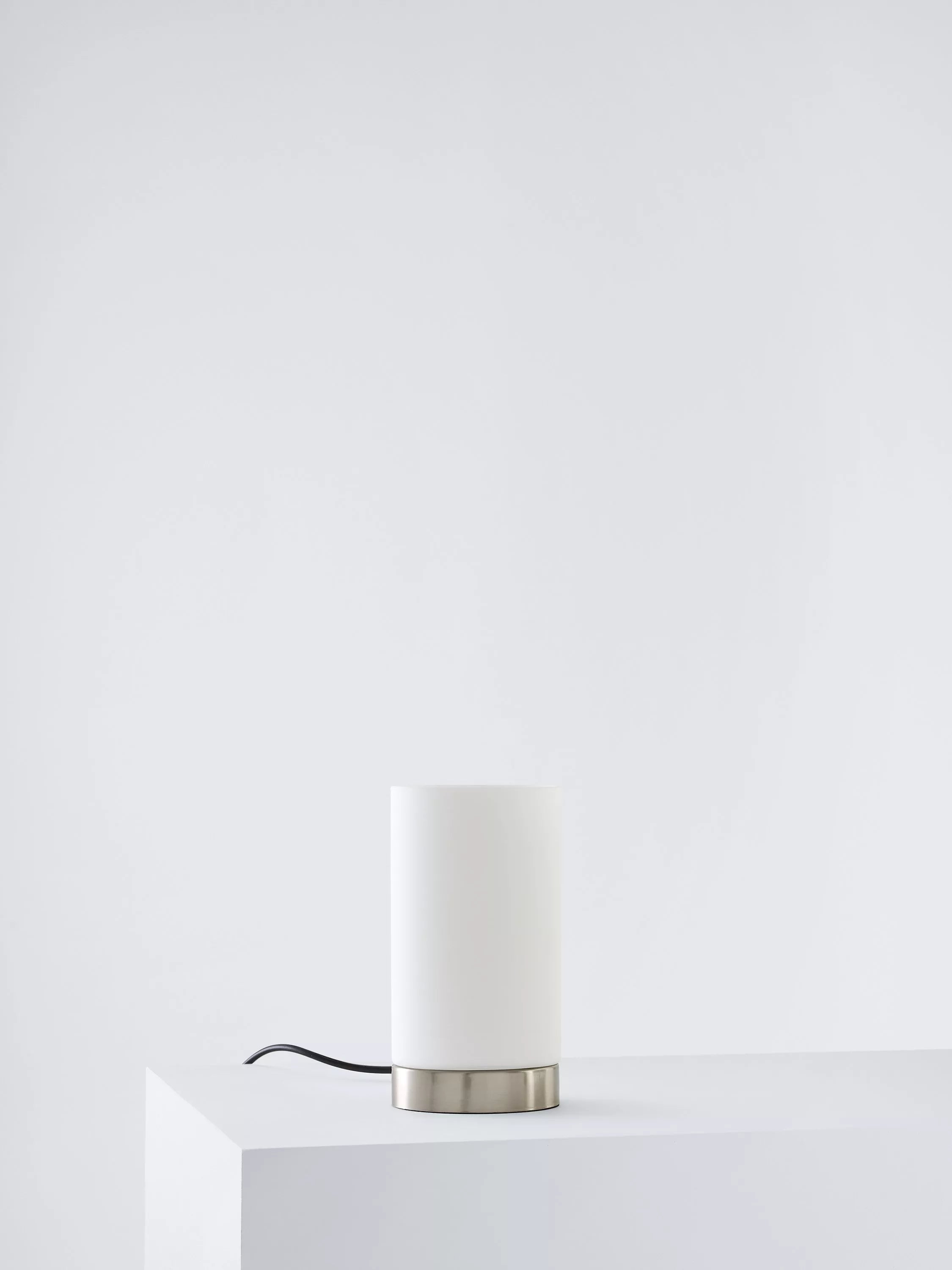 John Lewis Danny Oval touch table lamp satin nickel - British product
