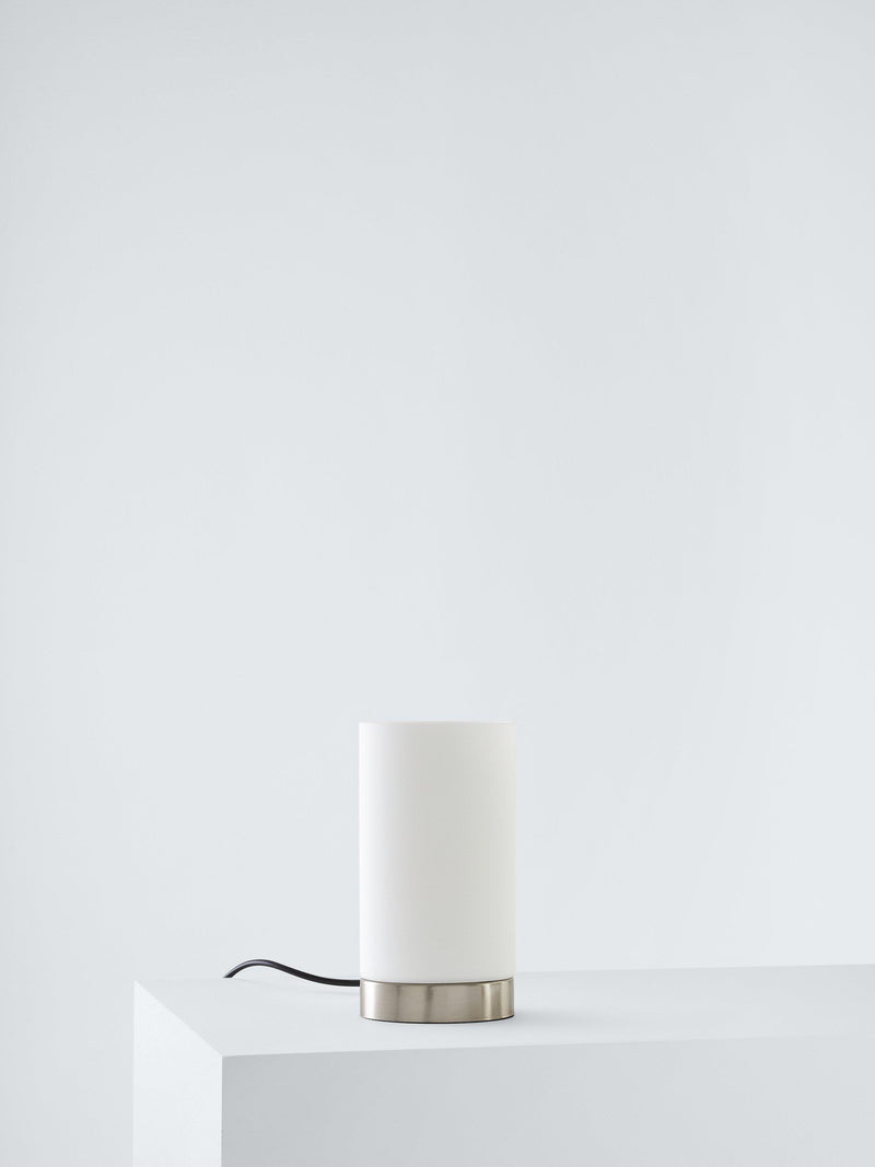John Lewis Danny Oval touch table lamp satin nickel - British product