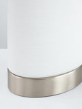 John Lewis Danny Oval touch table lamp satin nickel - British product