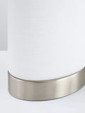 John Lewis Danny Oval touch table lamp satin nickel - British product