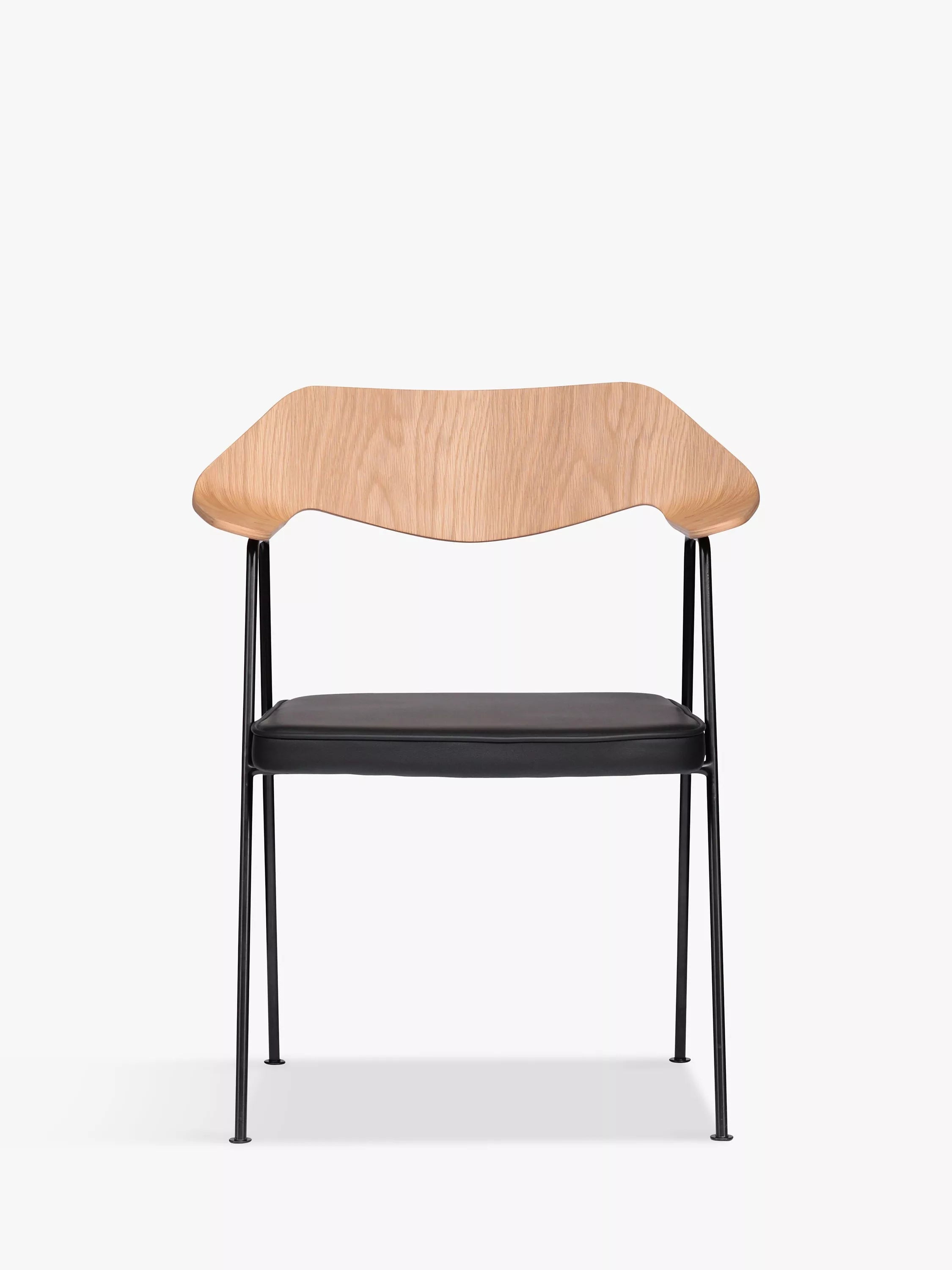 Case Robin Day 675 chair walnut veneer leather, imported from the UK