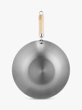 John Lewis carbon steel wok 24cm with wooden handle - British product