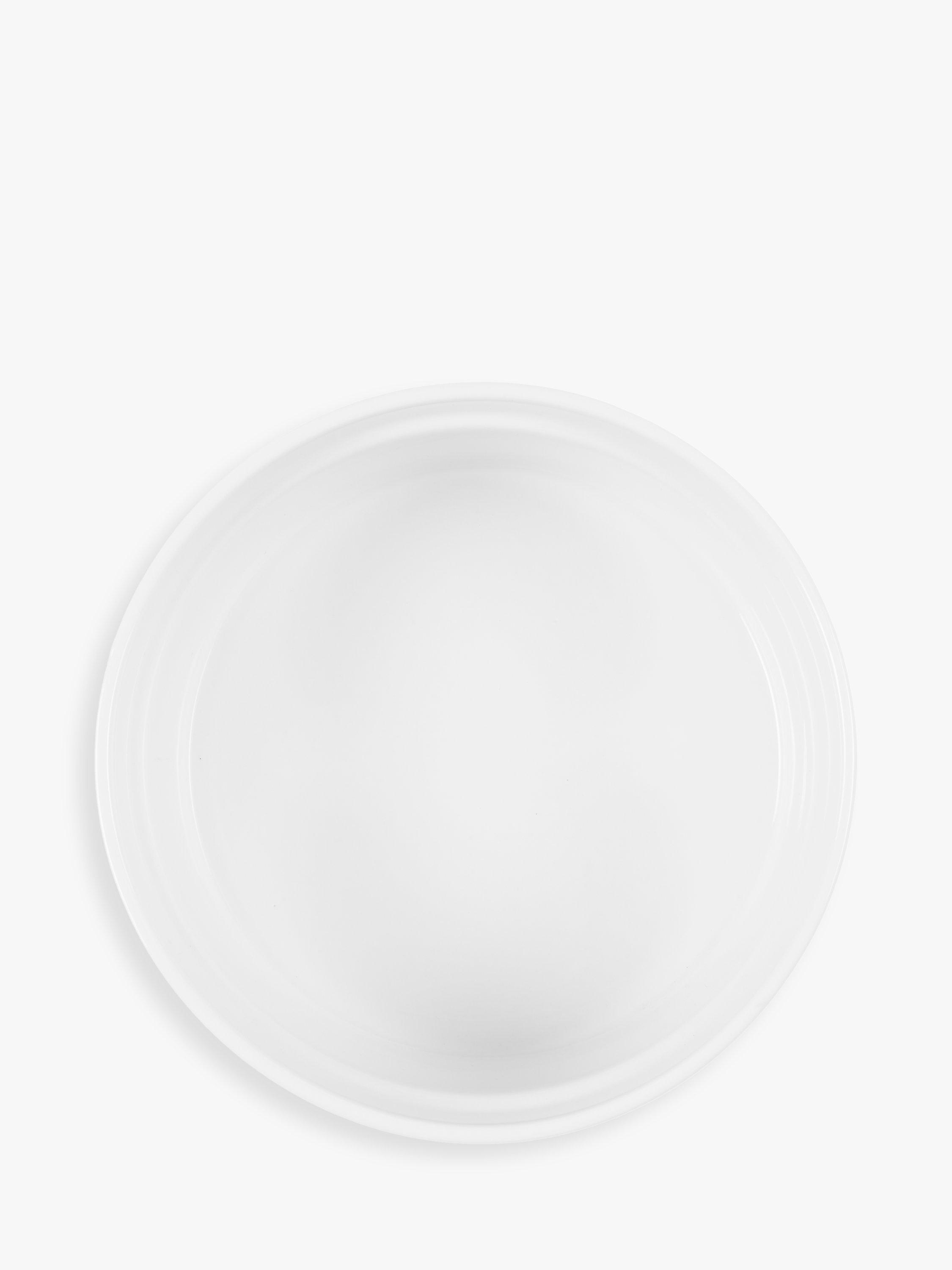 John Lewis porcelain soufflé dish white 17.5cm, imported from the UK