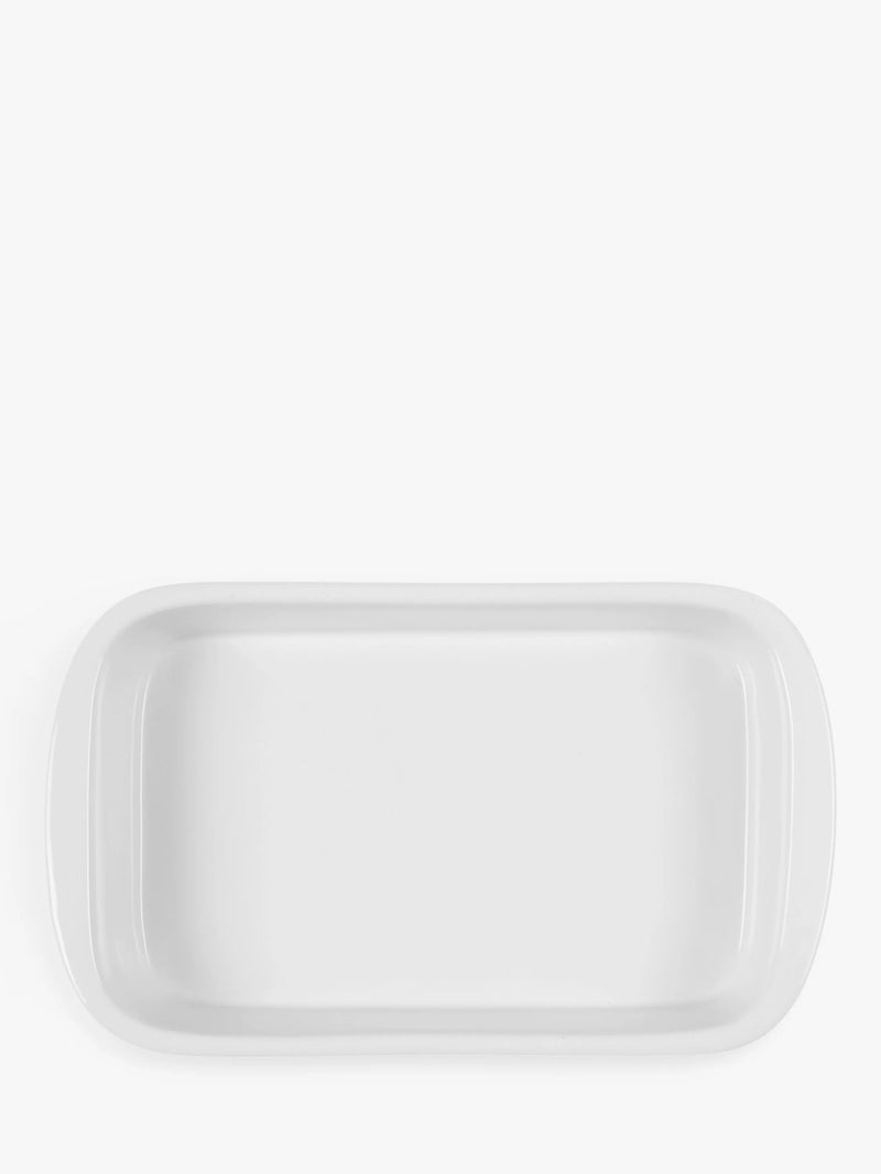 John Lewis porcelain roaster dish rectangular 32cm, imported from the UK