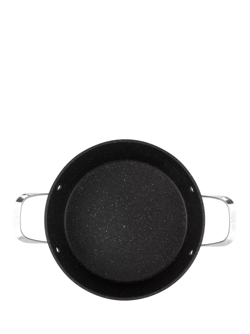 Eaziglide aluminium non-stick shallow casserole with lid 28cm - British product