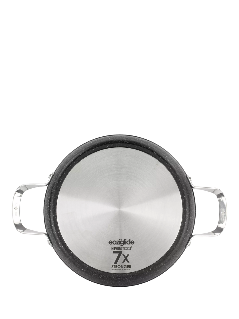 Eaziglide aluminium non-stick shallow casserole with lid 28cm - British product