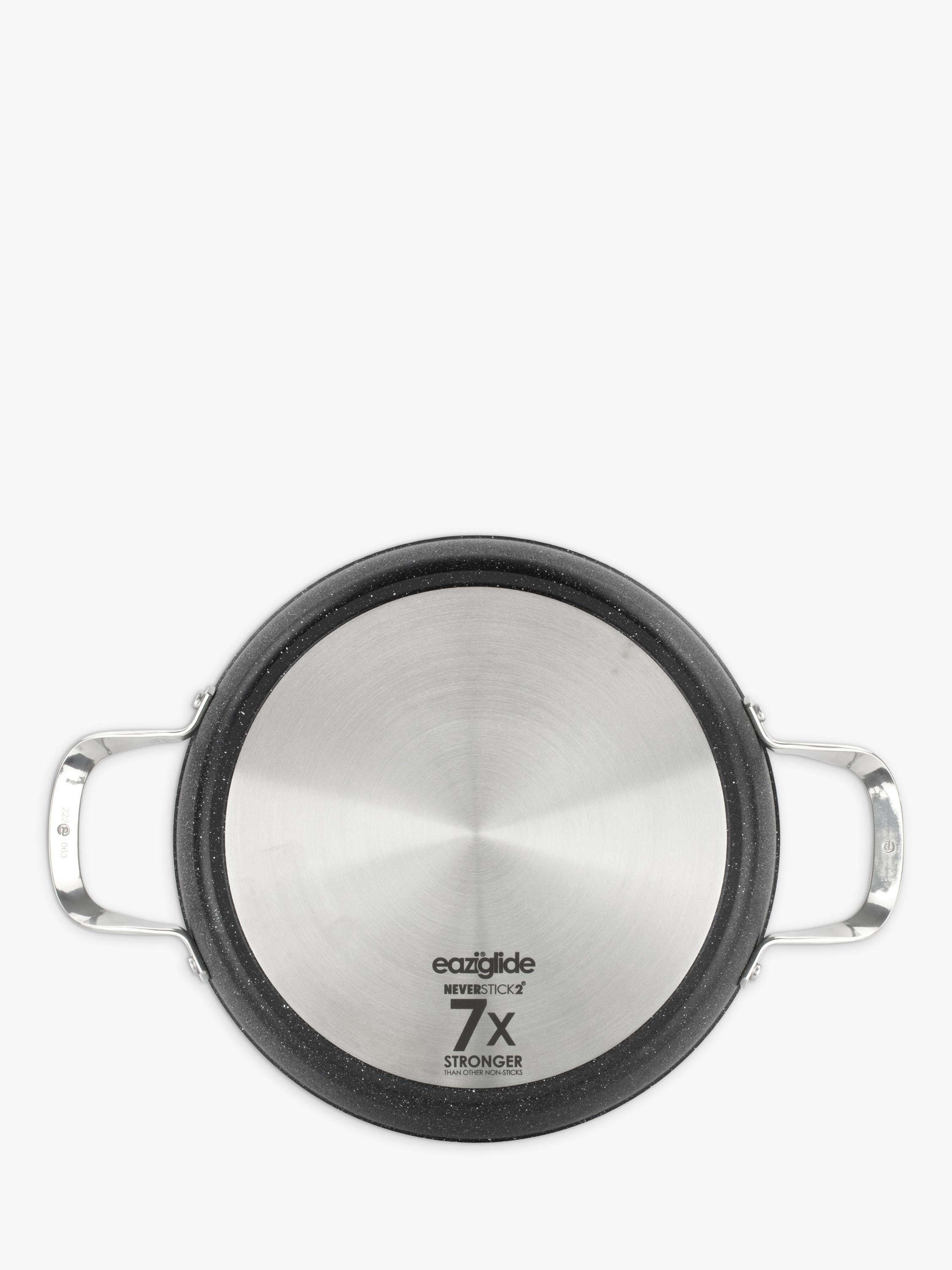 Eaziglide aluminium non-stick shallow casserole with lid 28cm - British product