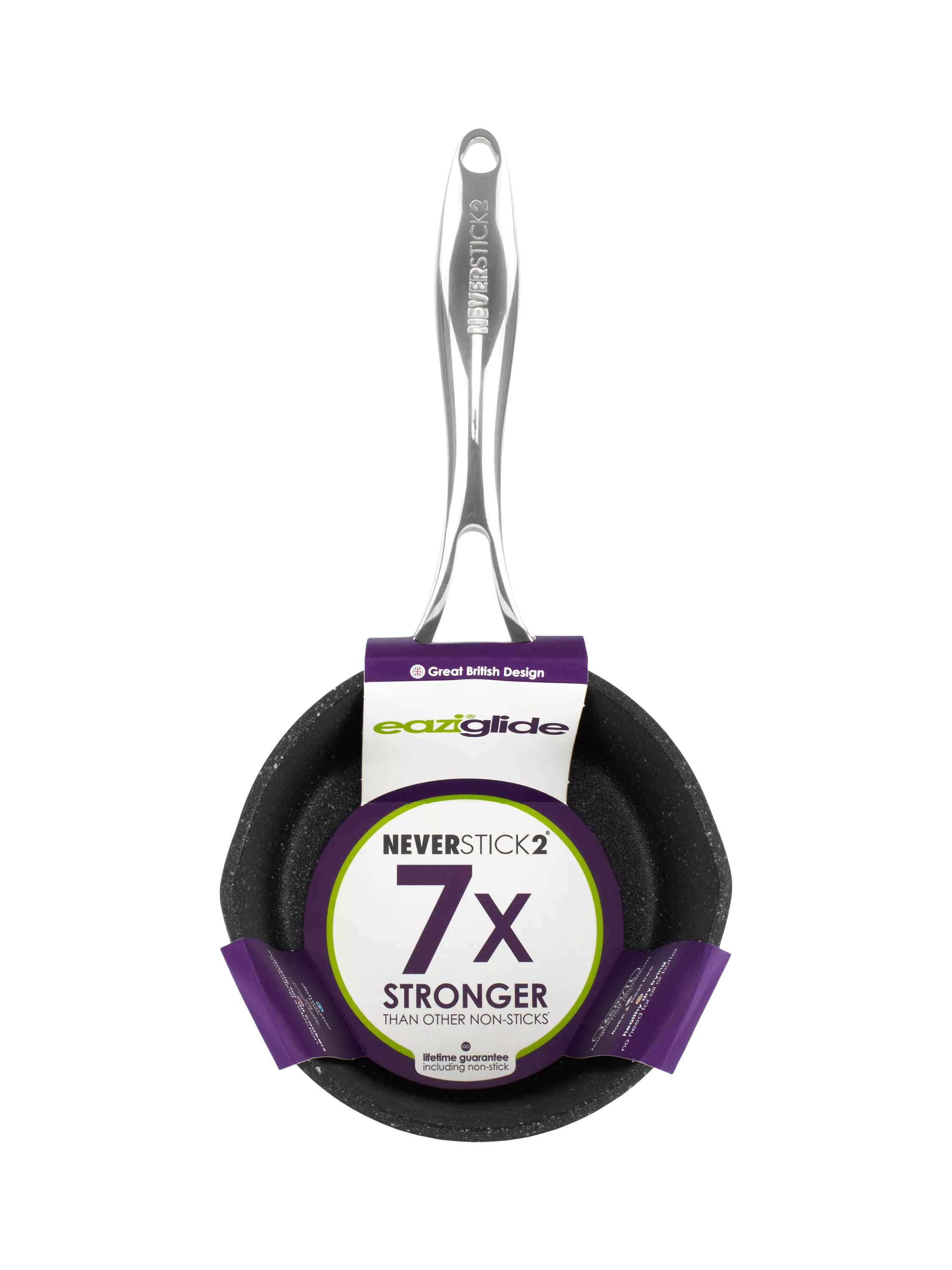 Eaziglide Neverstick2 Aluminium Non-Stick Milk Pan 16cm - British product
