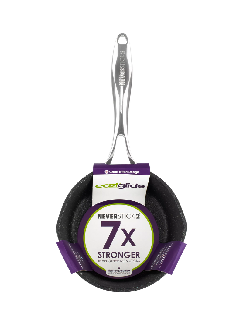 Eaziglide Neverstick2 Aluminium Non-Stick Milk Pan 16cm - British product