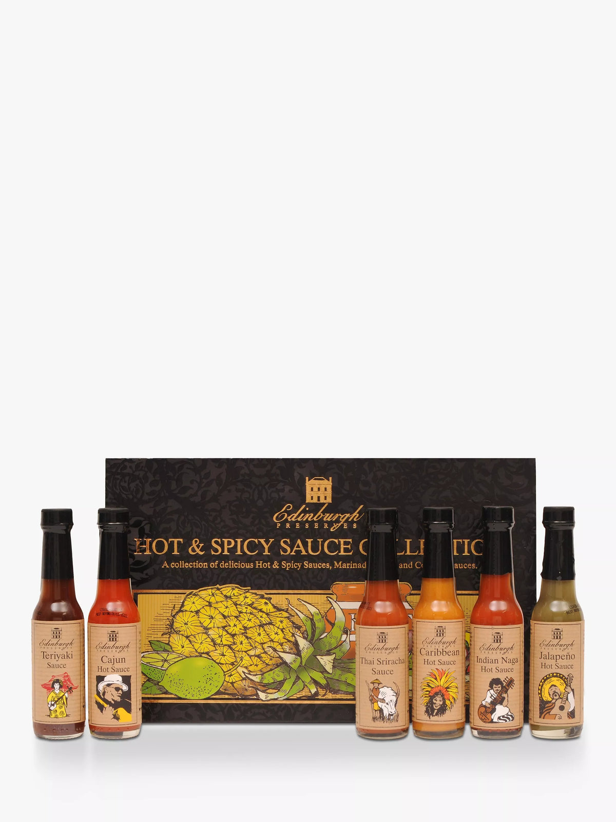 Edinburgh Preserves Hot & Spicy Sauce Box - British product
